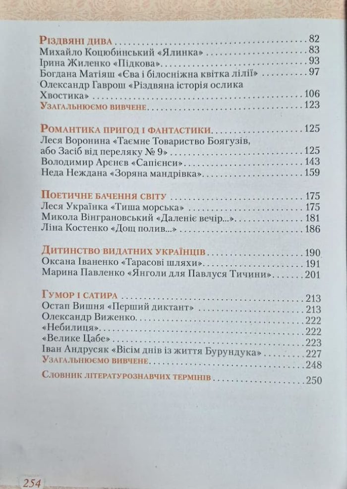 Українська література. Підручник для 6 клас | Яценко Т.О. - Зображення 3
