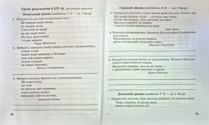 Українська мова. 7 клас. Комплексні роботи за групами результатів. (за прогр.: Н. Голуб, О. Горошкіної; О. Заболотного та ін.) | Панчук Г., Приведа О. - Зображення 3