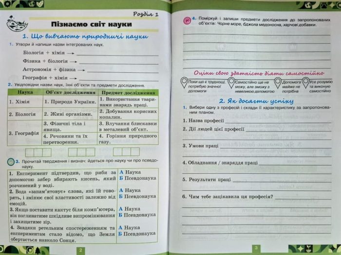 Пізнаємо природу 6 клас. Робочий зошит. До Д.Д.Біда, Т.Г. Гільберг | О.Чухліб + темат. оцінювання - Зображення 4