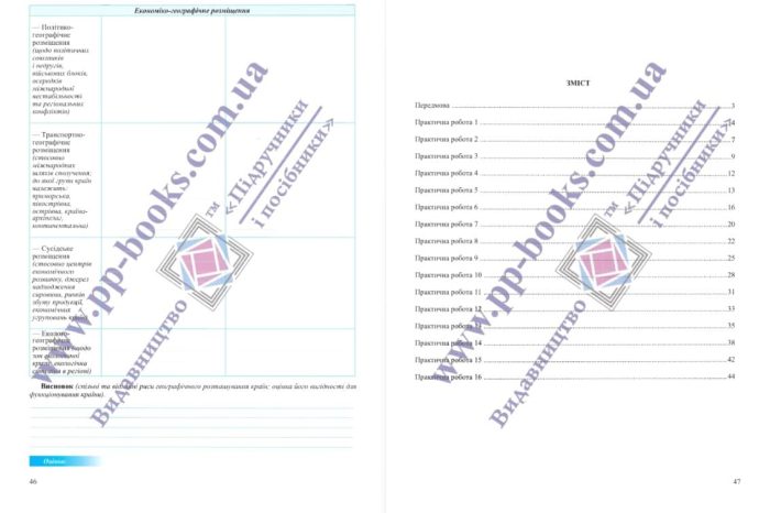 Географія. Практичні роботи. 8 клас (авт. С. Запотоцький та ін.) | Варакута О.,Швець Є. - Зображення 3