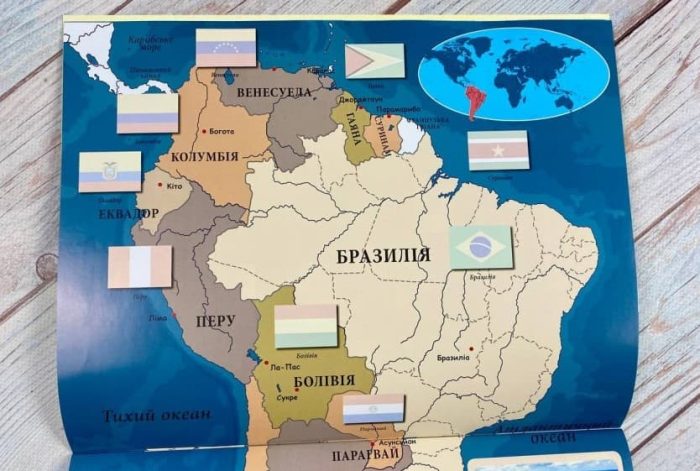 Атлас прапорів. Понад 200 наліпок. Альбом для наліпок. Кольоровий світ - Зображення 4