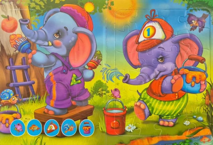 Puzzle. Веселі звірята. Шукай та знаходь - Зображення 2