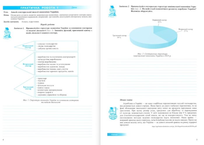 Географія. Україна у світовій економіці: зошит для практичних робіт. 9 клас (за програмою С. Кобернік та ін.) | Варакута О., Швець Є. - Зображення 3
