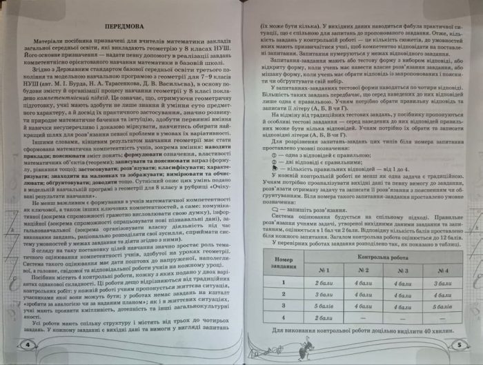 Перевірка предметних компетентностей. Геометрія 8 клас | Ніна Тарасенкова - Зображення 3