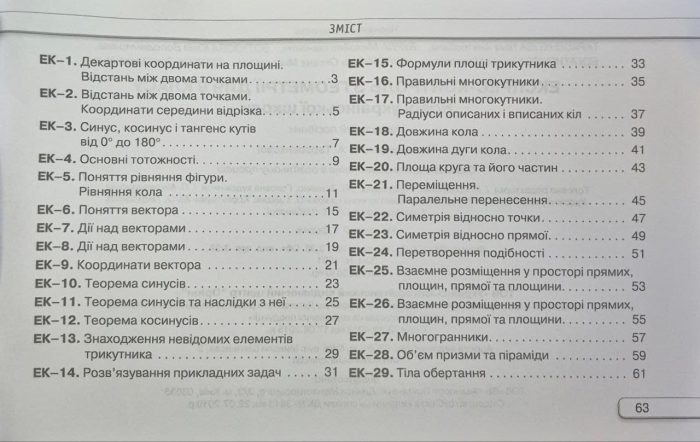 НУШ.Геометрія. Експрес-контроль, 9 клас | Ніна Тарасенкова - Зображення 4