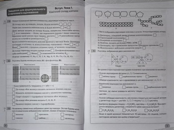 Біологія 9 клас Зошит моїх досягнень + вкладка діагностувальні роботи НУШ  | Задорожний К.М. - Зображення 4