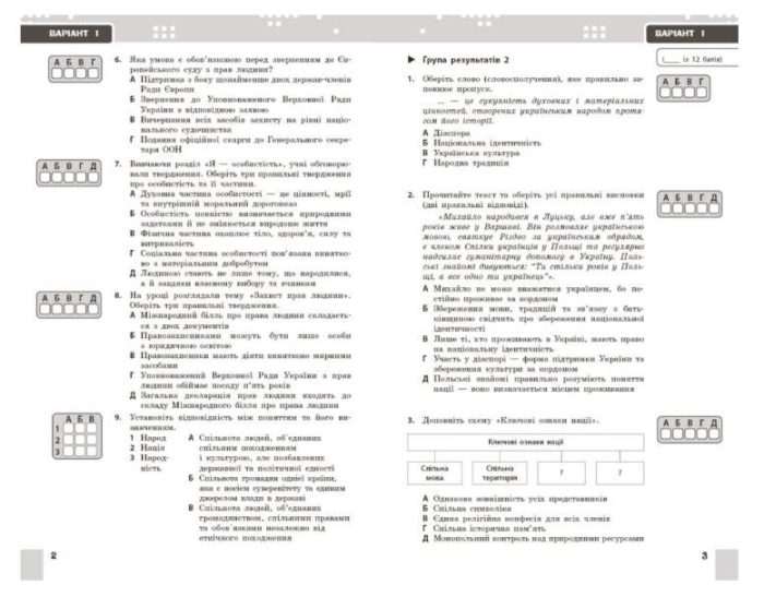 НУШ Громадянська освіта. 9 клас. Поточне та підсумкове оцінювання за групами результатів + діагностувальна робота | Поросюк А. - Зображення 3
